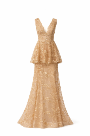 Paris Gold Dress Laskari