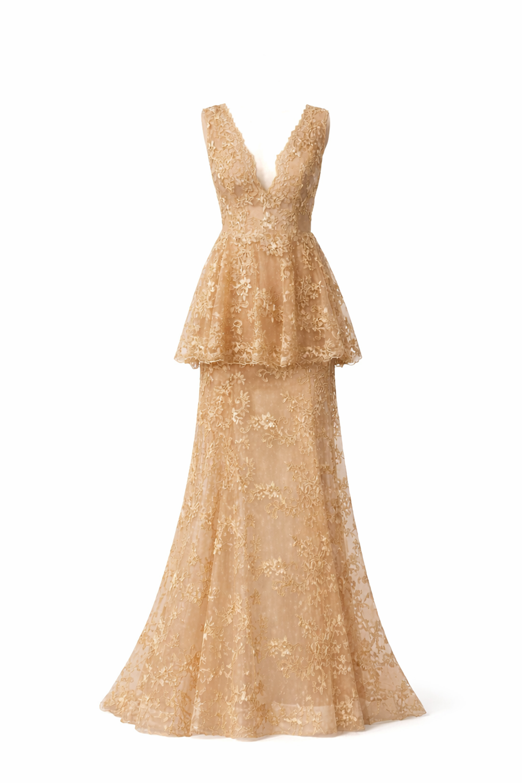 Paris Gold Dress Laskari