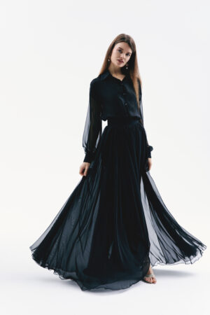 Chiffon skirt and blouse
