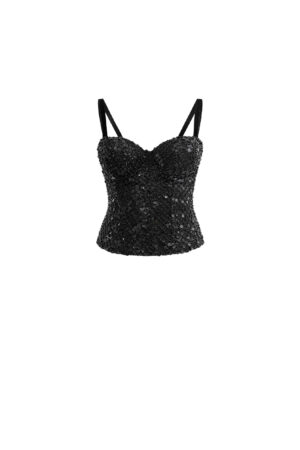 Handcrafted Beaded and Crystal Corset
