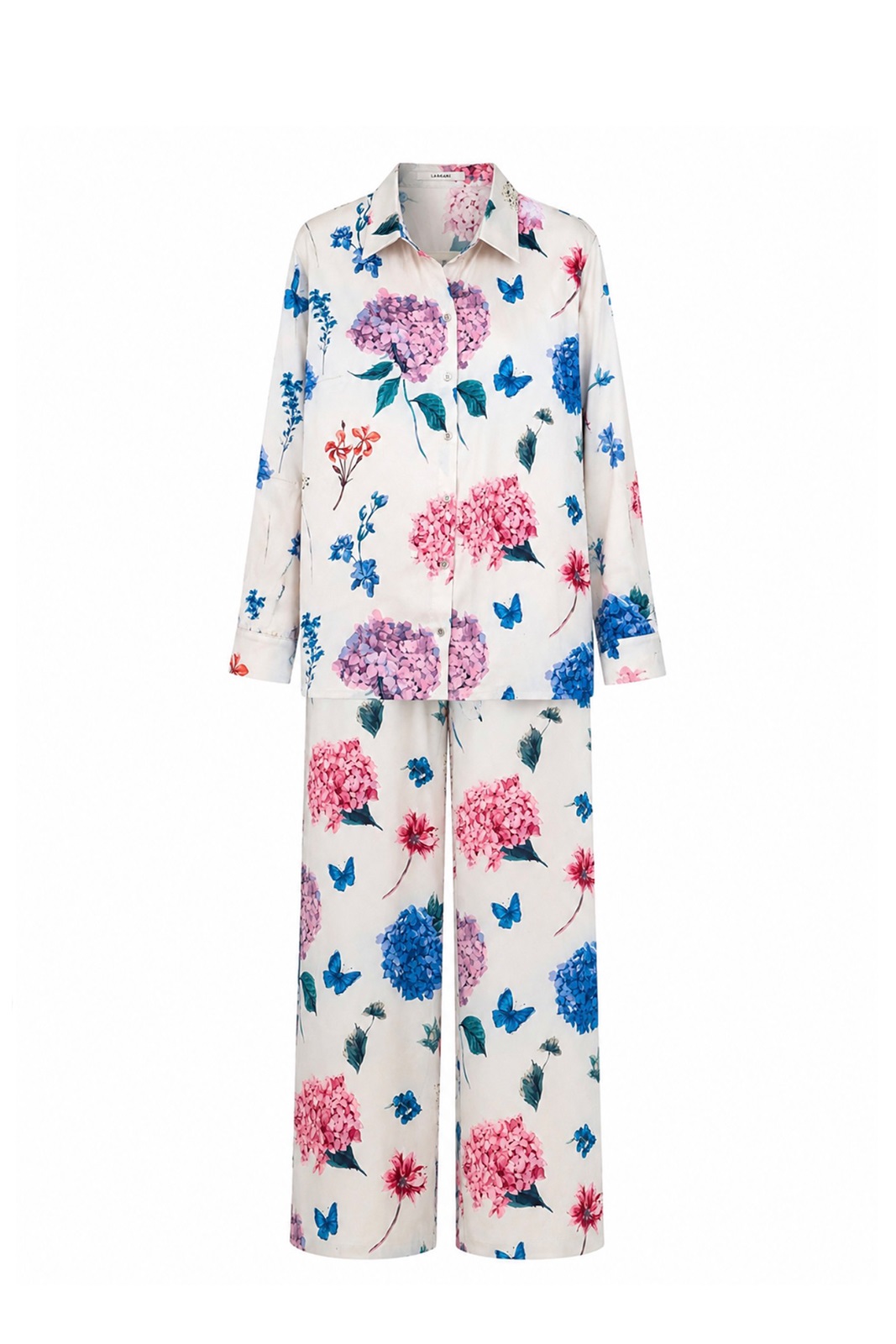 Blue Italian Silk Suit